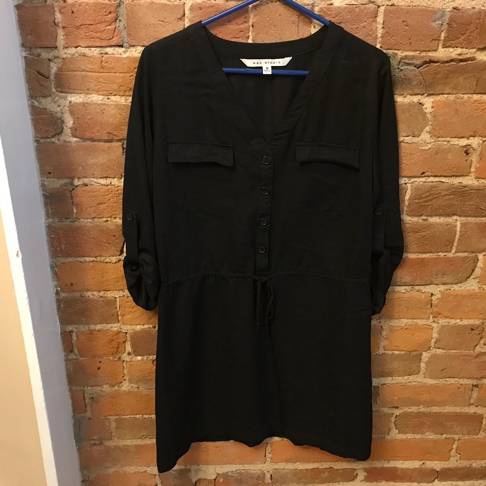 Max Studio Black Tunic Dress
